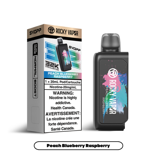 SVOPP ROCKY VAPOR OXBAR [PREFILLED PODS] - Peach Blueberry Raspberry