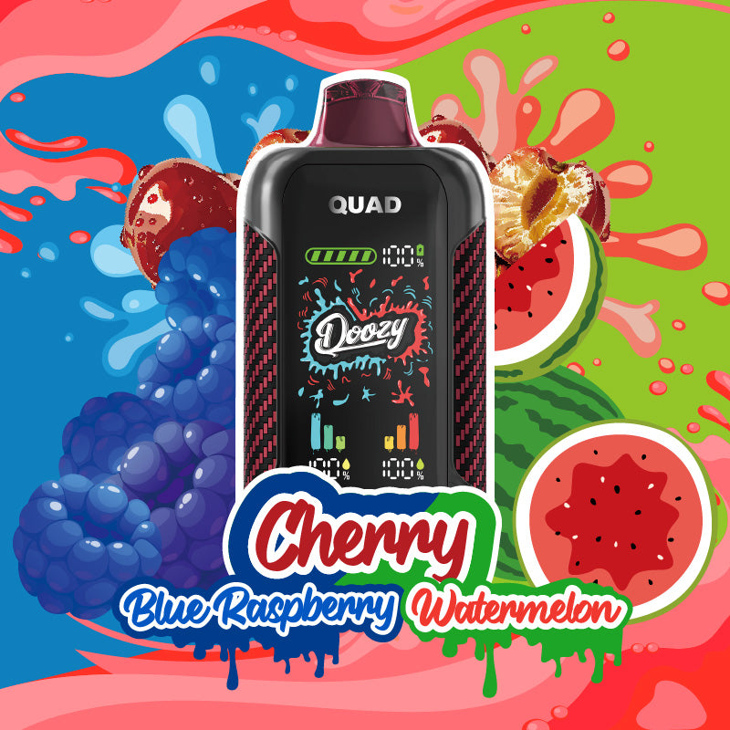 DOOZY QUAD - Cherry Blue Raspberry & Cherry Watermelon