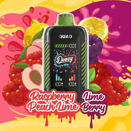 DOOZY QUAD - Raspberry Peach Lime & Lime Berry