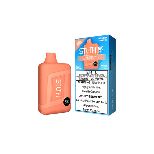 STLTH BOX 8K PRO DISPOSABLE - PEACH BLUE RAZZ ICE