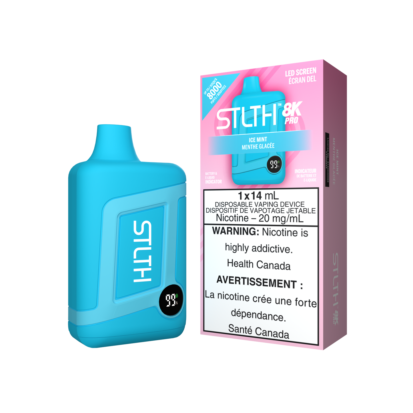 STLTH BOX 8K PRO DISPOSABLE - ICE MINT