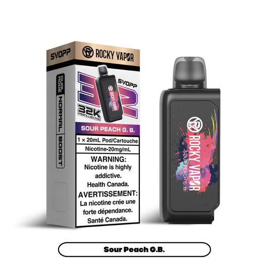 SVOPP ROCKY VAPOR OXBAR [PREFILLED PODS] - Sour Peach G.B.