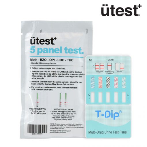 UTEST 5 PANEL 50ng TEST KIT