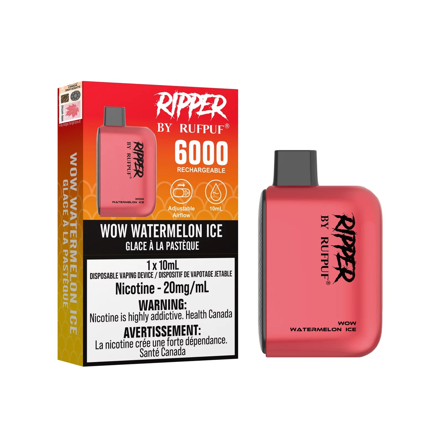 RufPuf Ripper 6000- Wow Watermelon Ice