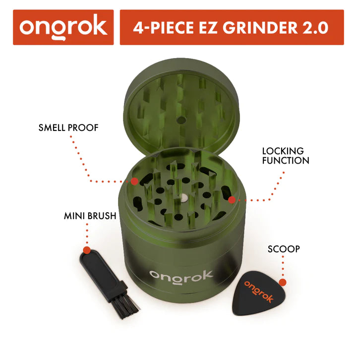 Ongrok Premium 4 Piece EZ Grinder