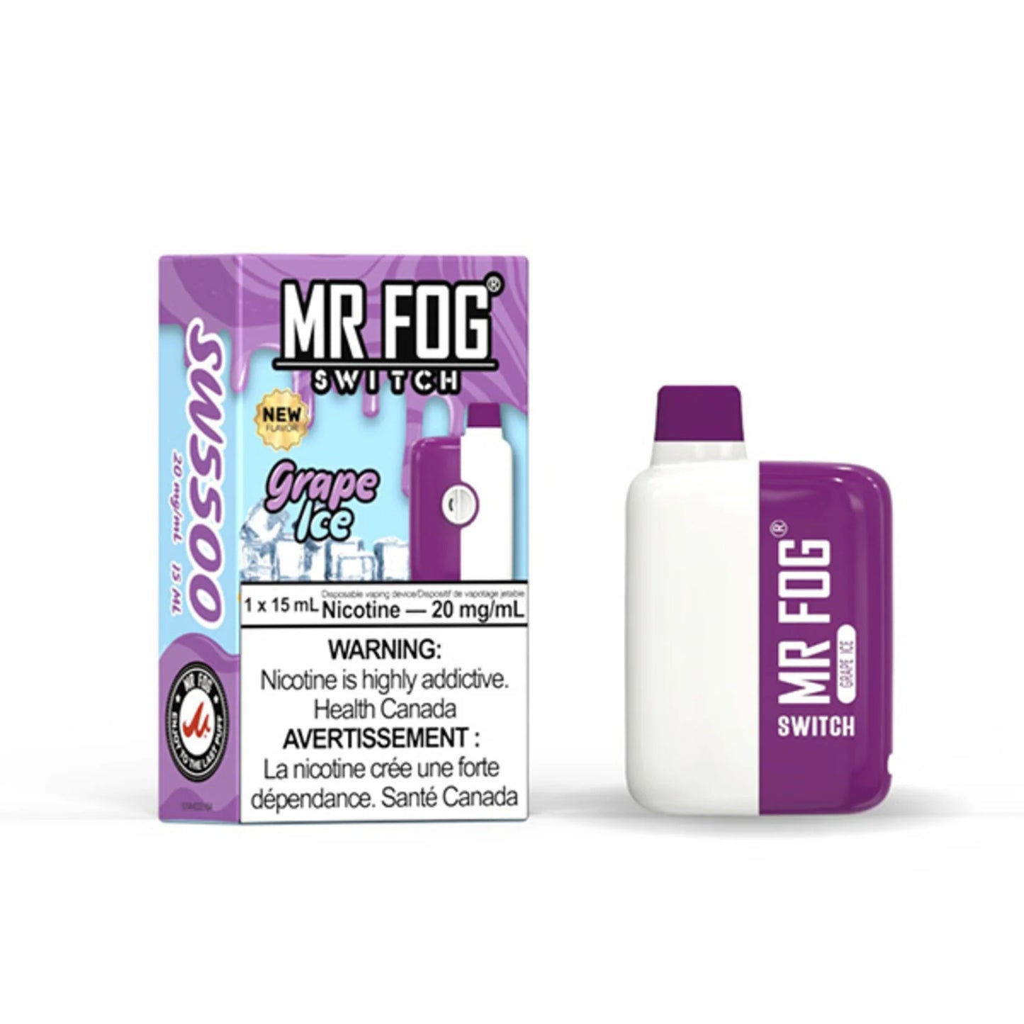 MR FOG SWITCH 5500 PUFFS GRAPE ICE