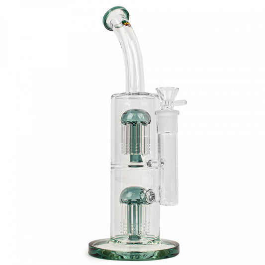 Irie 12" Dual Chamber Bubbler W/Dual Tree Percs - BlazenHaze