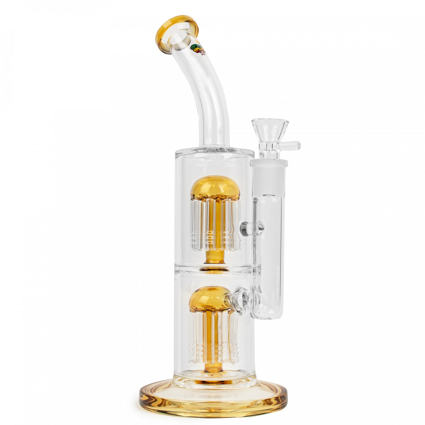 Irie 12" Dual Chamber Bubbler W/Dual Tree Percs - BlazenHaze