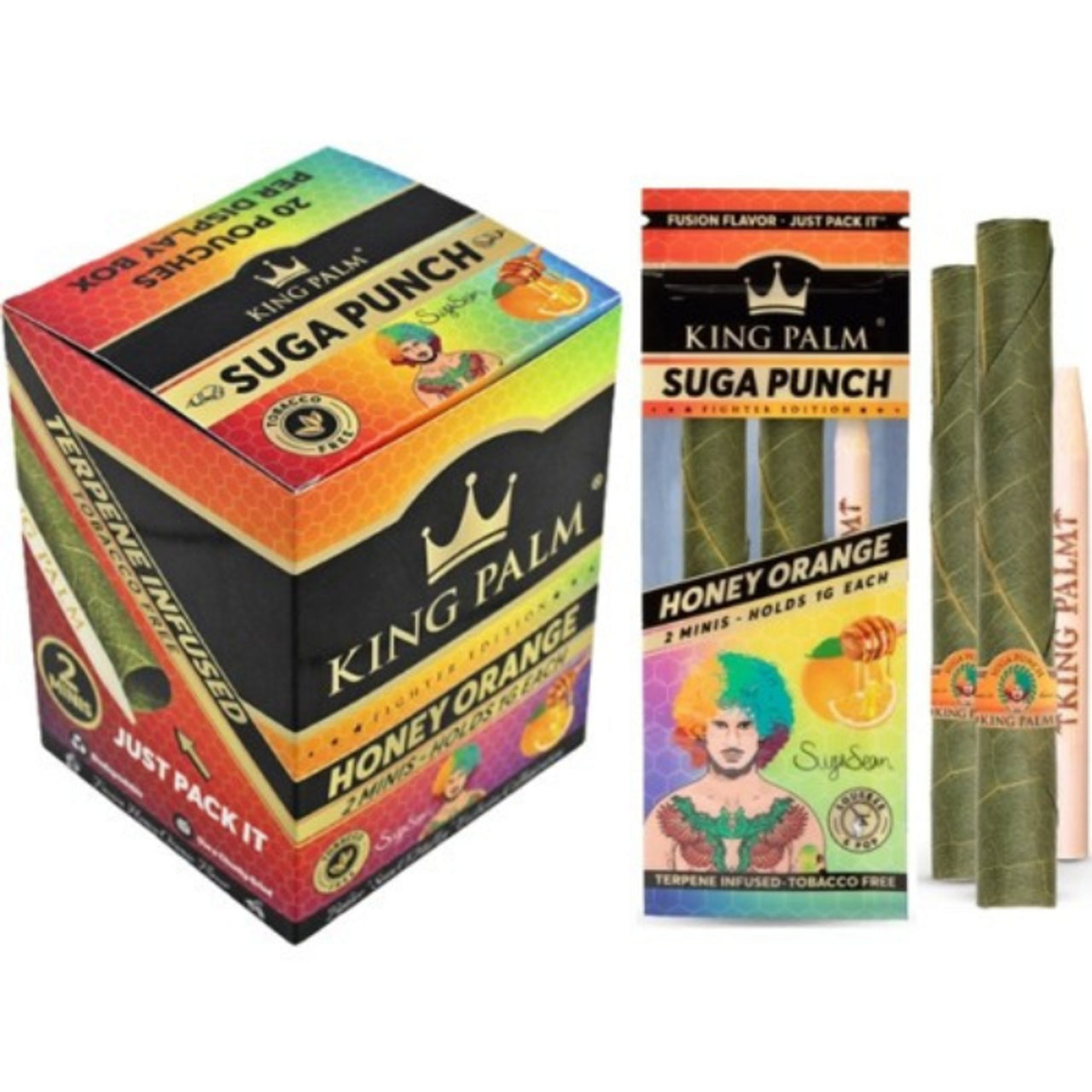 King Palm Mini Rolls Suga Punch 2pk